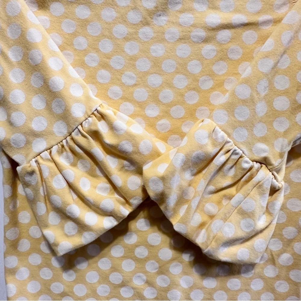 MATILDA JANE • Girls 4  • School Bus  • Yellow Polka Dots Puffer Sleeves TOP - Picture 7 of 8